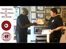 Embedded thumbnail for Maurice Novoa recieving his certification from Sifu Anthony Arnett 
